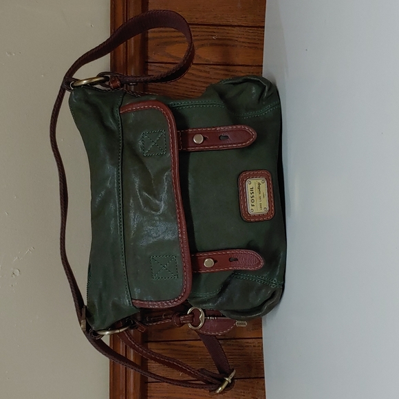 Fossil Handbags - Fossil Long Live Vintage Leather Crossbody Bag